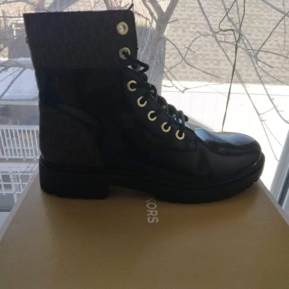 Michael Kors Alistair Combat Boot - Picture 3 of 5